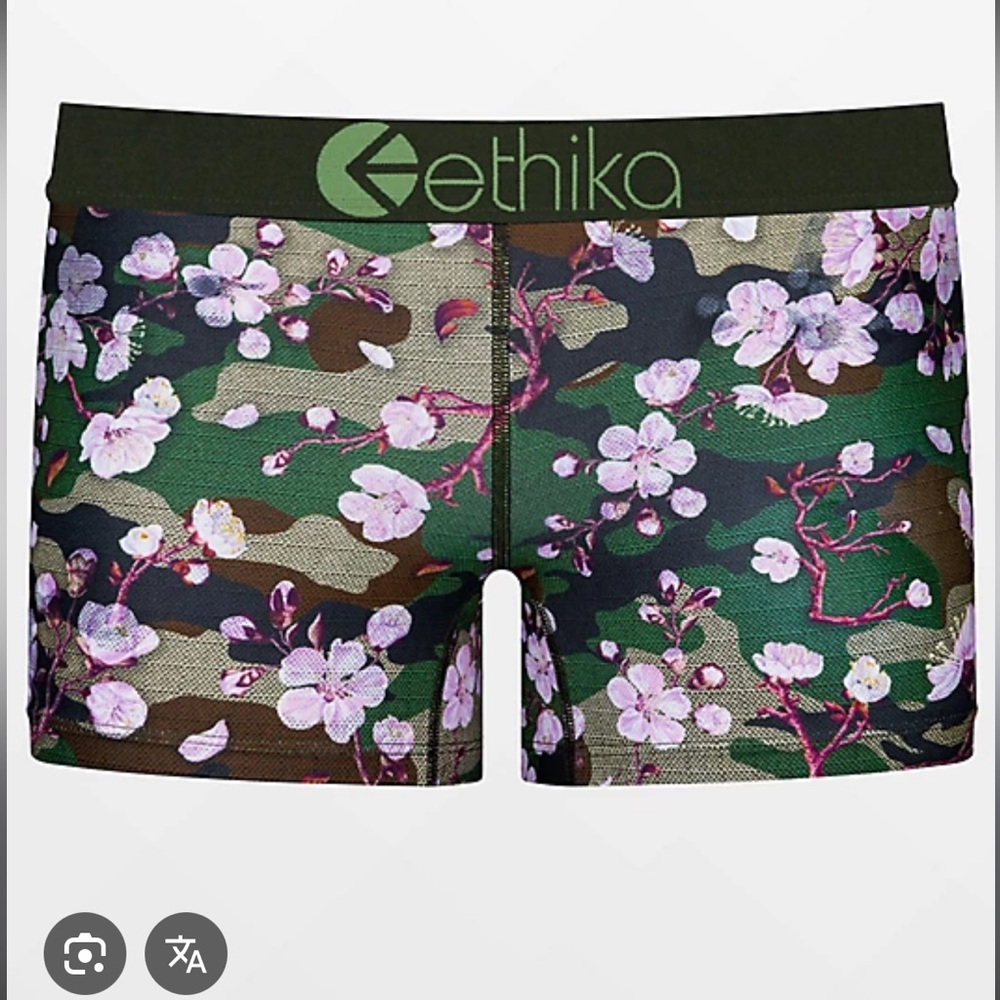 Ethika Women's Green Camo Floral Shorts